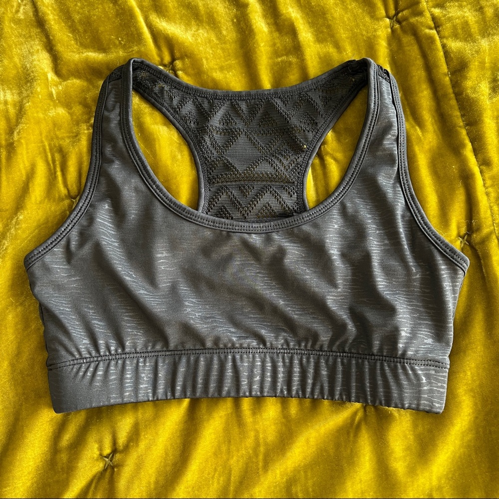 Zyia Active Black Bomber Bra Small EUC